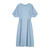 Linen puff pin tuk dress(skyblue)
