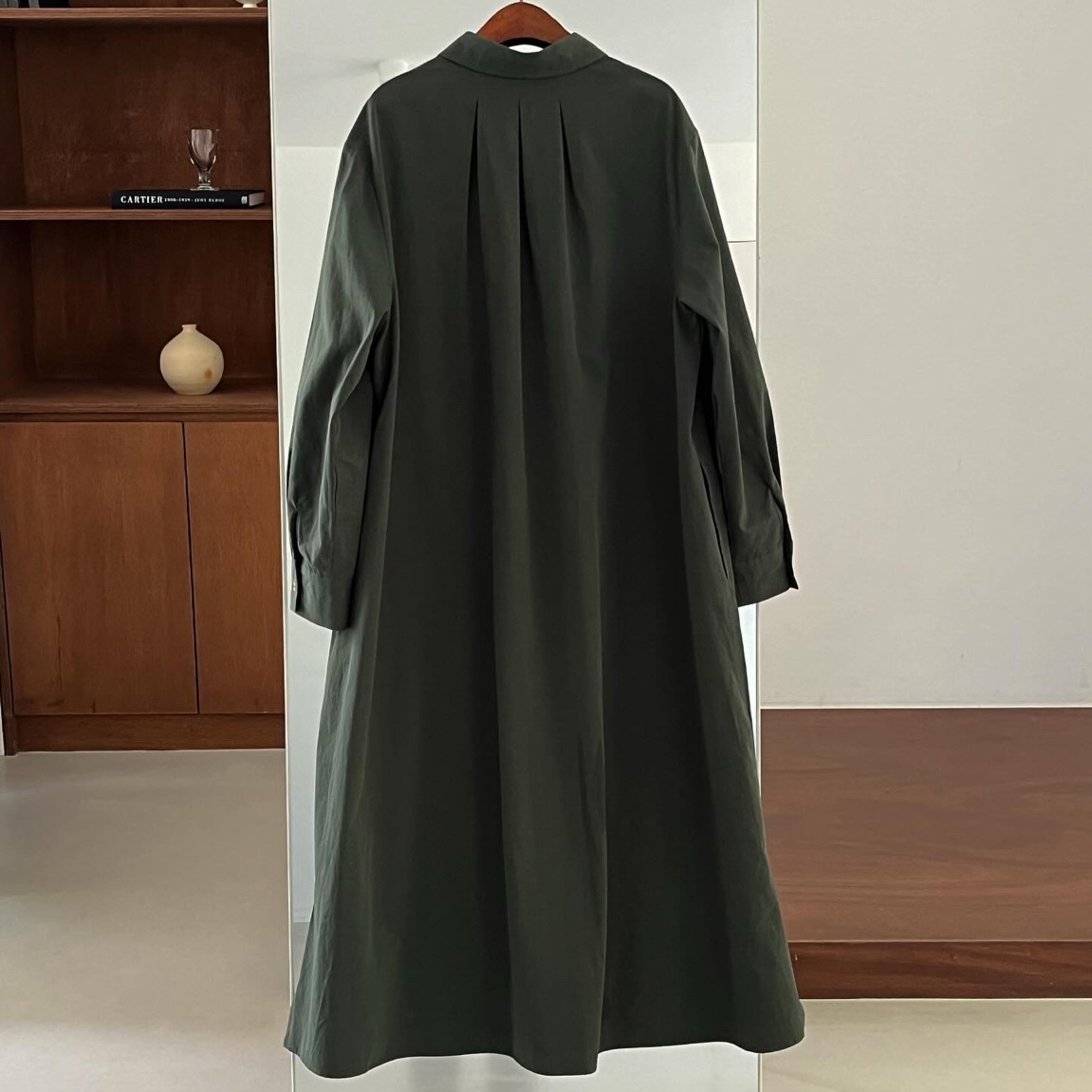 Fall Shirts Dress (Green)